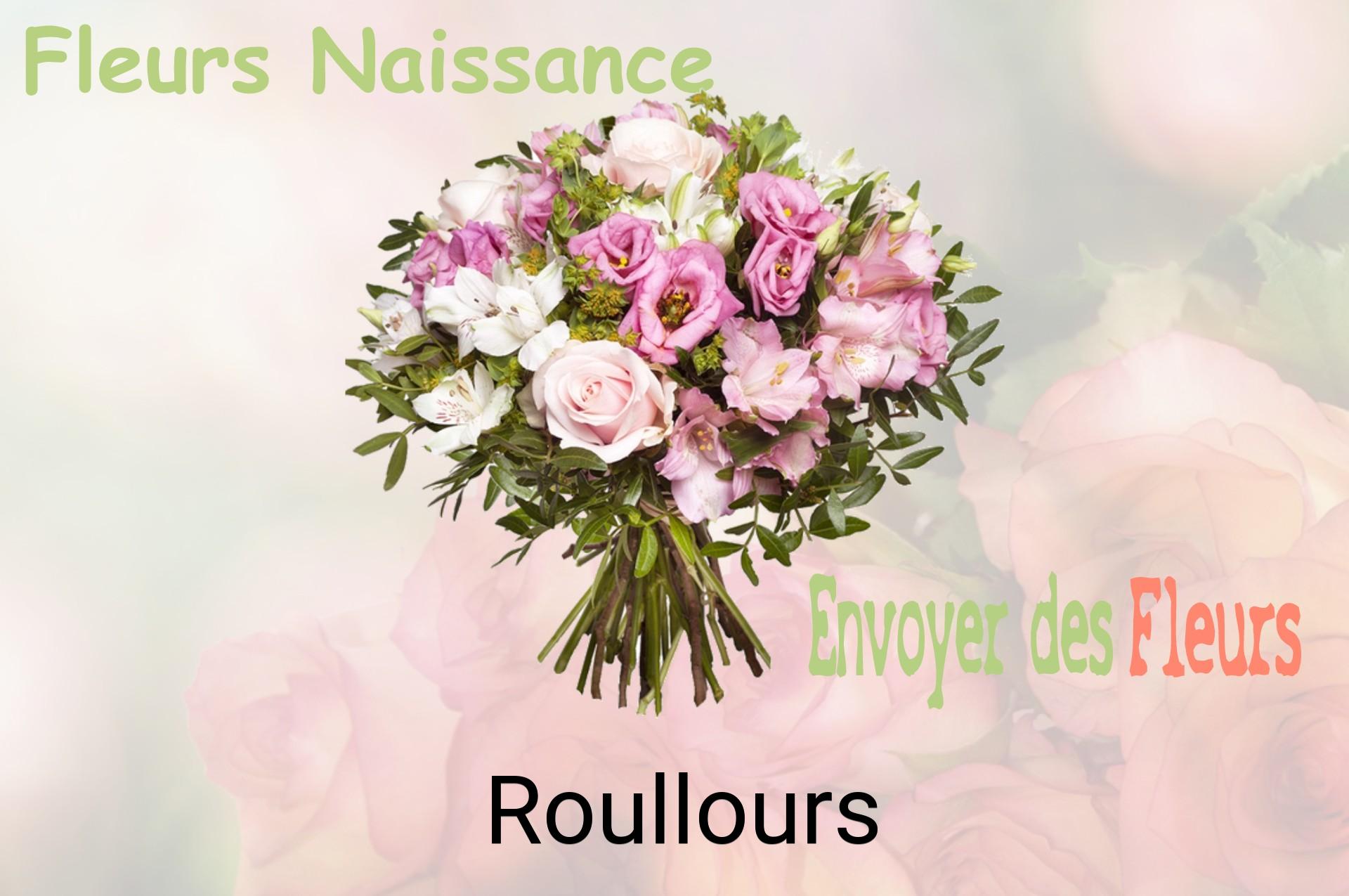 Bouquet de fleurs de naissance livré à Roullours